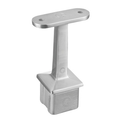 Q-Railing - Straight saddle, Square Line, 40x40x2 mm, handrail flat, stainless steel 304 interior, satin [PK2]- [13471000012] 134710-000-00-12