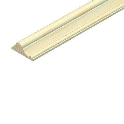 Cheshire Mouldings Pine Decorative Dado Rail - 2400x69x28mm - Pack QTY 4 [TM486]