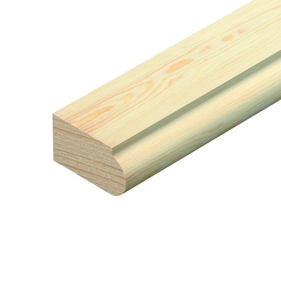 Cheshire Mouldings Pine Staff Bead 2400x27x15mm - Pack QTY 20 [TM984]