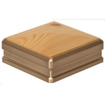 Insert Newel Cap Brushed Nickel