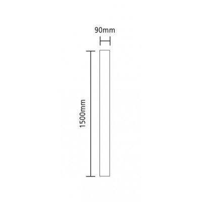 Richard Burbidge White Oak Square Newel Post 90x1500mm - 3mm Wrap [WONSQN1500/3]
