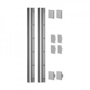 Q RAILING - EASY GLASS VIEW PROFILE SET, L=2X1100MM, ALUMINIUM MILL FINISH EXTERIOR, [PK2] [166839-011-00-00] [1668390110000]