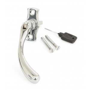 From The Anvil - Polished Chrome Peardrop Espagnolette Fastener - Right Hand - 20415R