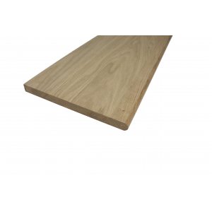 Nosed Engineered Oak Tread - 1.0m x 32mm x 270mm No Groove