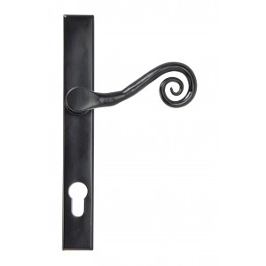 From The Anvil - Black Monkeytail Slimline Lever Espagnolette Lock Set - Right Hand - 33037R