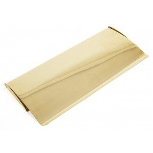 From The Anvil - Polished Brass Small Letter Plate Cover 33061
