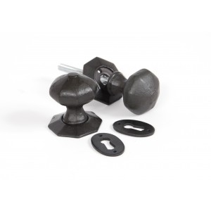 From The Anvil - Beeswax Octagonal Mortice/Rim Knob Set 33228