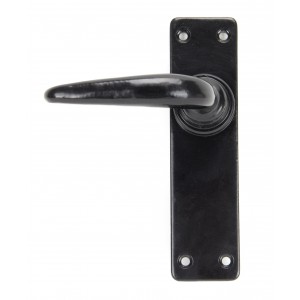 From The Anvil - Black Smooth Lever Latch Set 33317