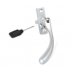 From The Anvil - Satin Chrome Slim Peardrop Espagnolette Fastener - Left Hand - 33328