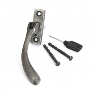 From The Anvil - Antique Pewter Slim Peardrop Espagnolette Fastener - Right Hand - 33334