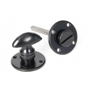 From The Anvil - Black Round Bathroom Thumbturn 33382