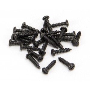 From The Anvil - Black 4 x 1/2" Round Head Screws (25) 33403