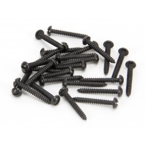 From The Anvil - Black 6 x 1" Round Head Screws (25) 33410