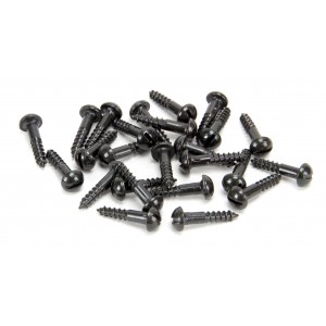 From The Anvil - Black 8 x 3/4" Round Head Screws (25) 33414
