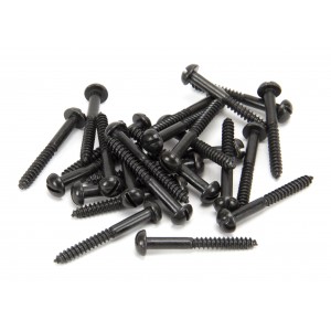 From The Anvil - Black 10 x 1 1/2" Round Head Screws (25) 33420