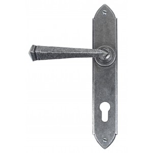 From The Anvil - Pewter Gothic Lever Espagnolette Lock Set 33604