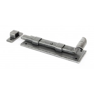 From The Anvil - Pewter 6" Straight Door Bolt 33663
