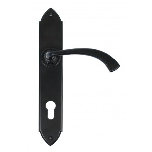 From The Anvil - Black Gothic Curved Espagnolette Lock Set 33764