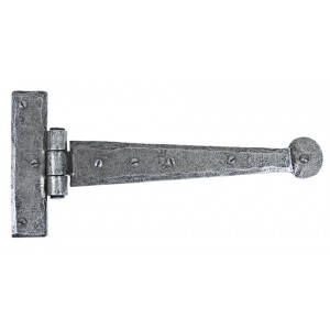 From The Anvil - Pewter 9" Penny End T Hinge (Pair) 33789