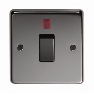 From The Anvil - Brushed Nickel Single Switch + Neon 34206