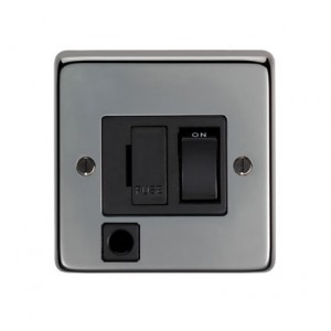 From The Anvil - Brushed Nickel 13 Amp Switched Fuse + Flex 34210