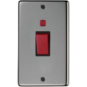 From The Anvil - Brushed Nickel Double Plate Cooker Switch 34211