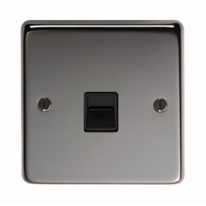 From The Anvil - Brushed Nickel Telephone Slave Socket 34227