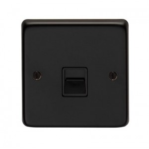 From The Anvil - Matt Black Telephone Master Socket 34228/2