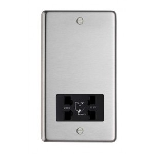 From The Anvil - Stainless Steel Dual Volt Shaver Socket 34232/1