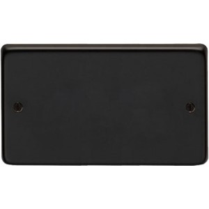 From The Anvil - Matt Black Double Blank Plate 34234/2