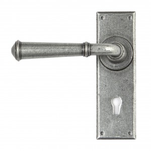 From The Anvil - Pewter Regency Lever Lock set 45125