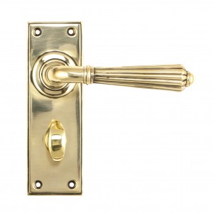 From The Anvil - Aged Brass Hinton Lever Bathroom Set 45312