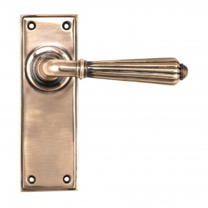 From The Anvil - Polished Bronze Hinton Lever Latch Set 45335