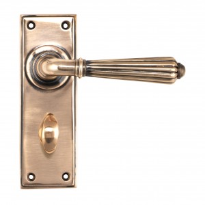 From The Anvil - Polished Bronze Hinton Lever Bathroom Set 45336