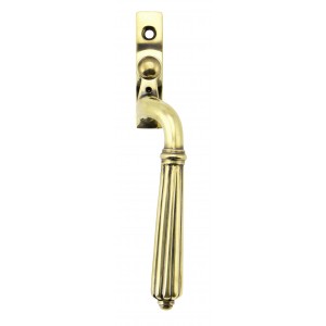 From The Anvil - Aged Brass Hinton Espagnolette Fastener - Right Hand - 45349