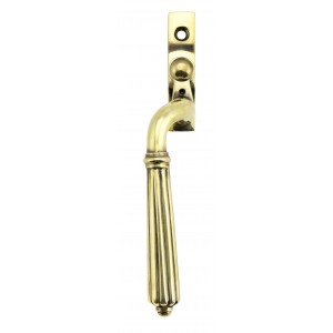 From The Anvil - Aged Brass Hinton Espagnolette Fastener - Left Hand - 45350