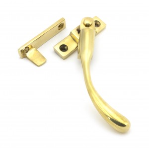 From The Anvil - Polished Brass Night Vent Locking Peardrop Fastener - Right Hand - 45397