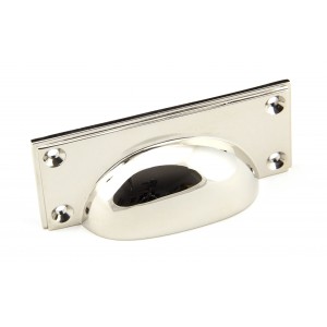 From The Anvil - Polished Nickel Art Deco Drawer Pull 45401
