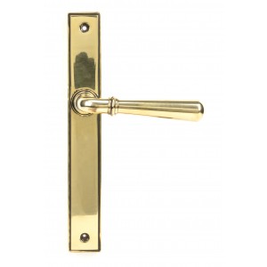 From The Anvil - Aged Brass Newbury Slimline Lever Espagnolette Latch Set 45429
