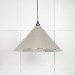 From The Anvil - Hammered Nickel Hockley Pendant 45433