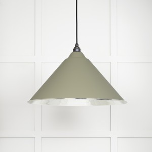 From The Anvil - Hammered Nickel Hockley Pendant in Tump 45433TU