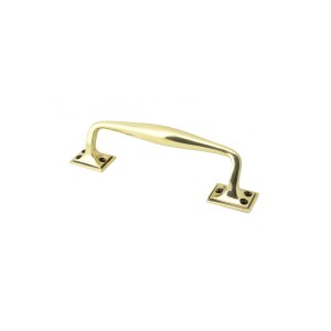 From The Anvil - Aged Brass 230mm Art Deco Pull Handle 45461