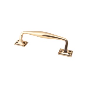 From The Anvil - Polished Bronze 230mm Art Deco Pull Handle 45465