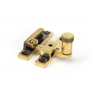 From The Anvil - Aged Brass Brompton Quadrant Fastener - Narrow 45478