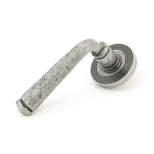 From The Anvil - Pewter Avon Round Lever On Rose Set (Beehive) 45633