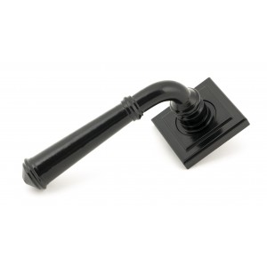From The Anvil - Black Regency Lever On Rose Set (Square Rose) 45638
