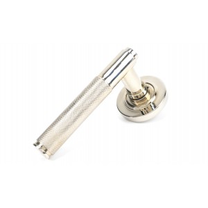 From The Anvil - Polished Nickel Brompton Lever On Rose Set (Plain) 45667
