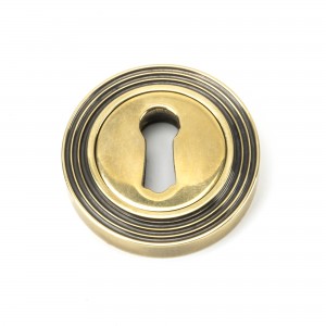 From The Anvil - Aged Brass Round Escutcheon (Beehive) 45685