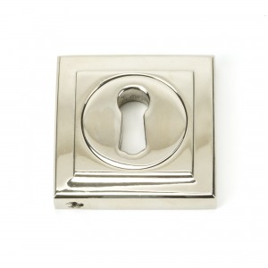 From The Anvil - Polished Nickel Round Escutcheon (Square) 45694