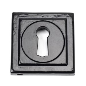 From The Anvil - Black Round Escutcheon (Square Rose) 45698